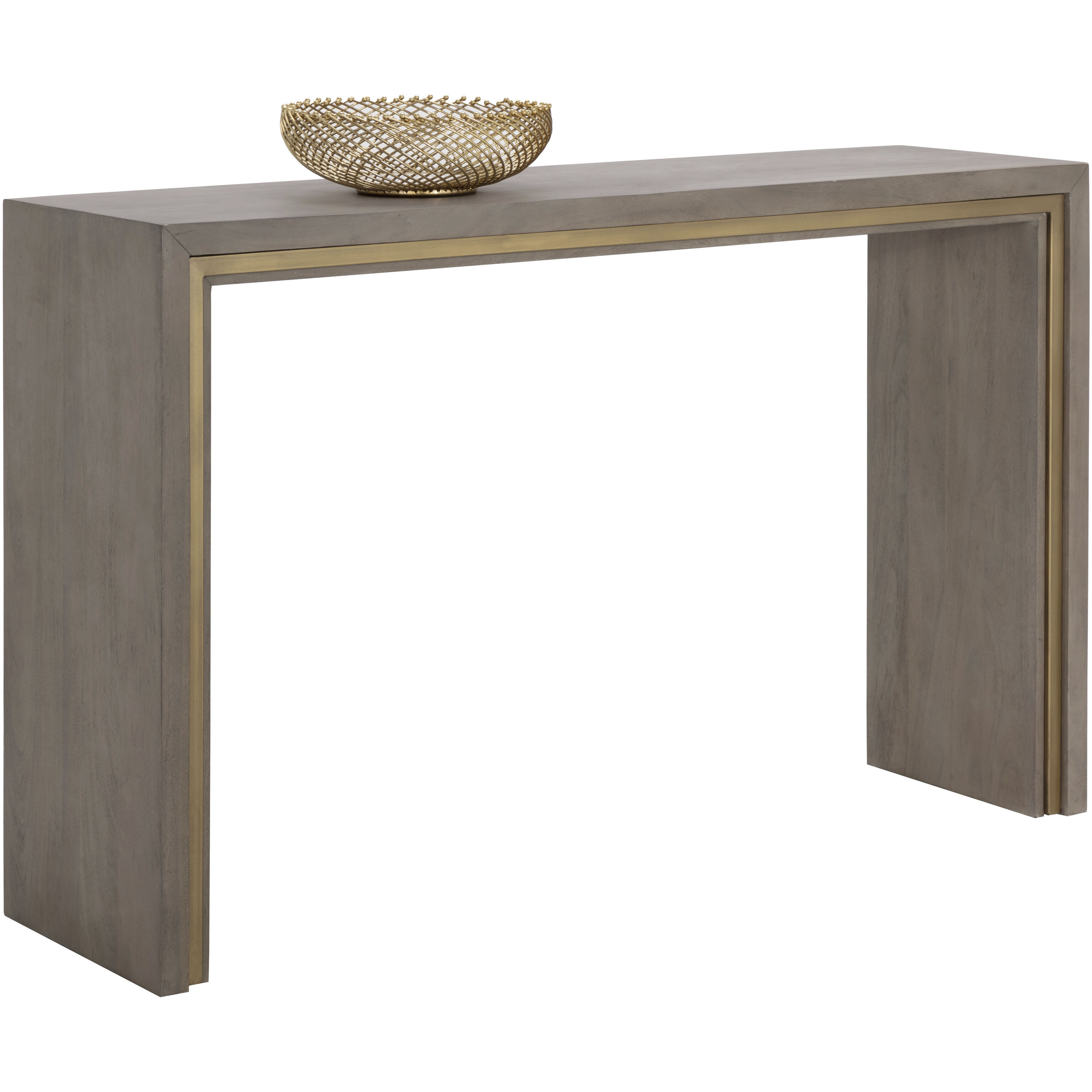 Hilbert 58 X 16 inch Grey Console Table
